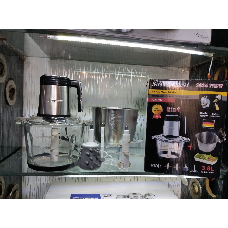 خردکن دو کاسه دارای دو عدد 6تیغ سیلور کرست کد 9297