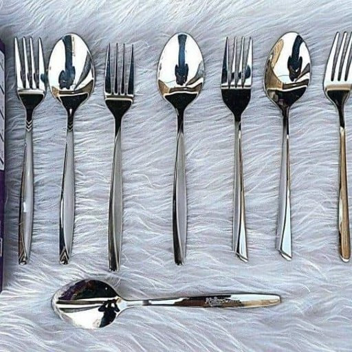 قاشق چنگال 6نفره دستی مدل مارک یونیک 18/۸