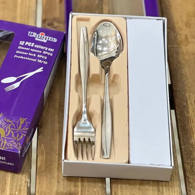 قاشق چنگال 6نفره دستی مدل مارک یونیک 18/۸