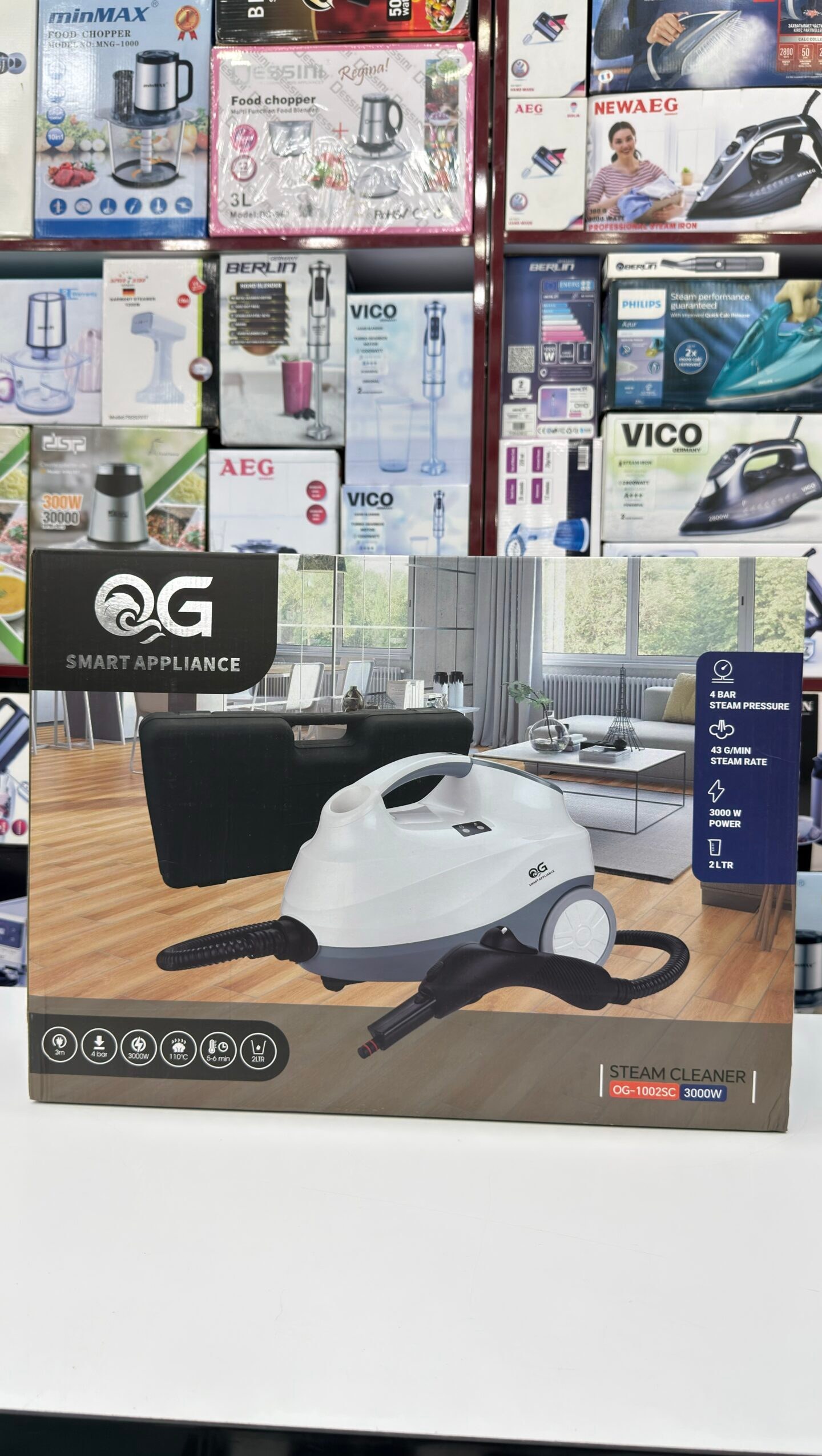 بخار شور او جی مدل og10025c قدرت 3000وات